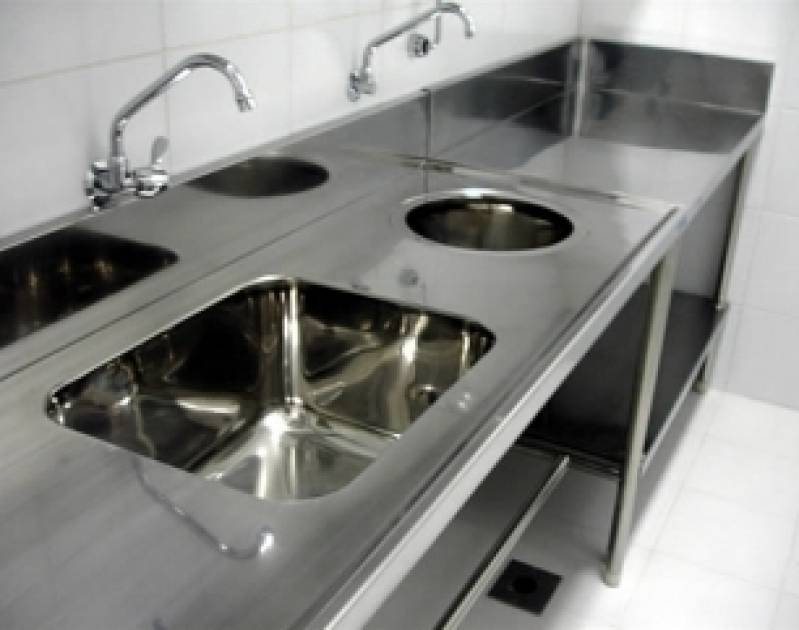 Bancada de Inox com Cuba Preço Pirapora do Bom Jesus - Bancada de Inox em SP