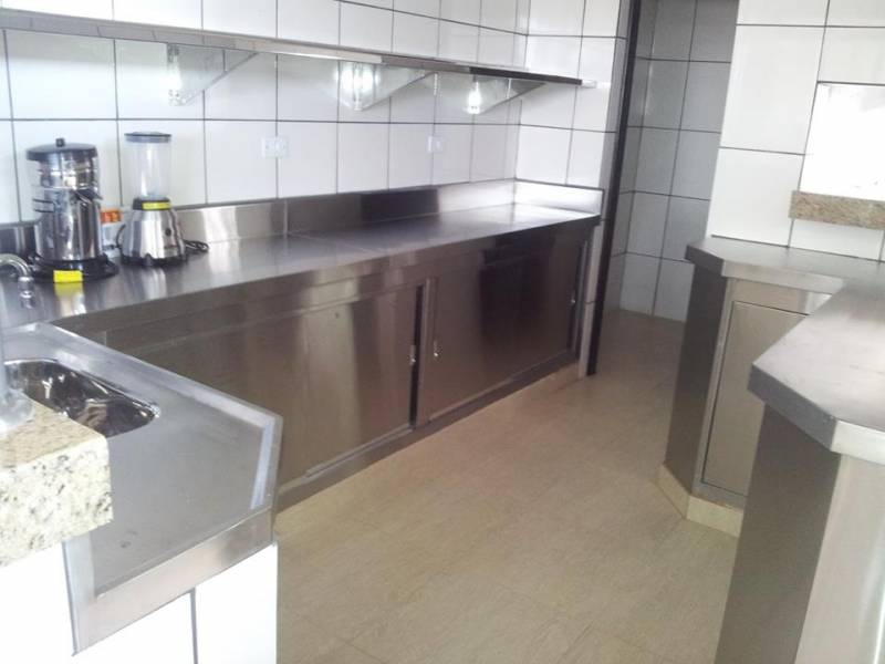 Bancadas de Cozinha em Aço Inox Jaçanã - Bancada de Inox com Pia