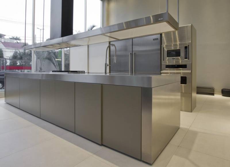 Bancadas de Inox para Cozinha Preço Vitória - Bancada de Cozinha em Aço Inox