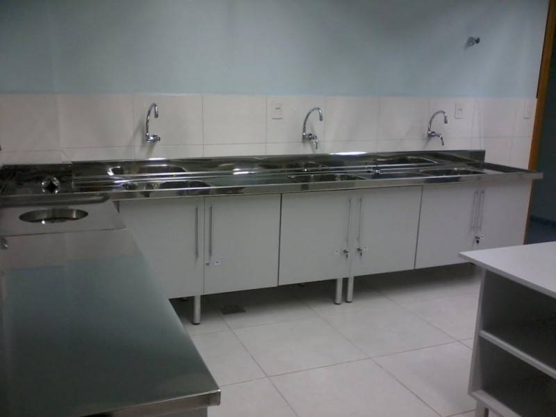 Bancadas Inox para Cozinha Parque do Carmo - Bancada Inox Industrial