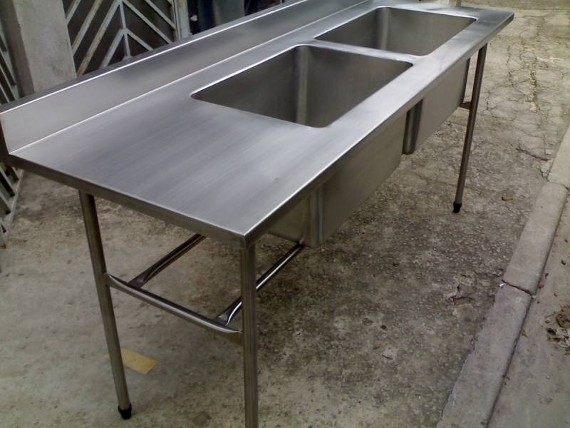 Cuba Dupla de Inox para Pia M'Boi Mirim - Cuba Dupla de Inox