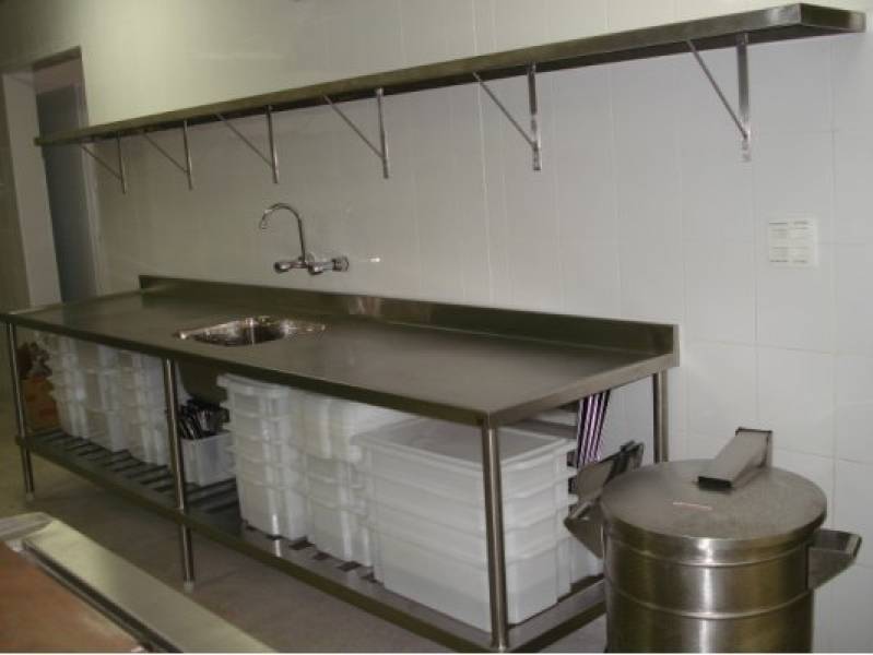 Fabricante de Bancadas de Inox Alto de Pinheiros - Bancada de Cozinha em Aço Inox