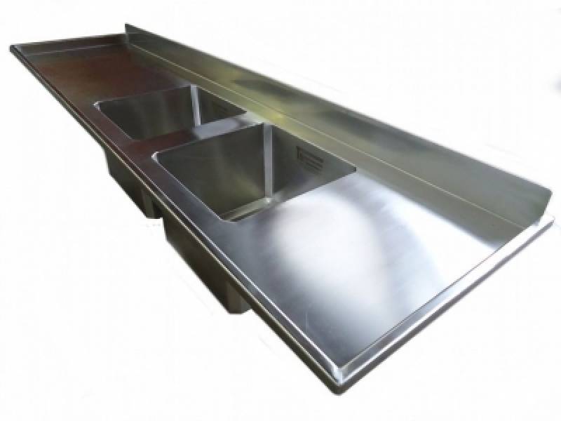 Fabricante de Cuba Dupla em Inox Pirituba - Cuba de Inox Dupla