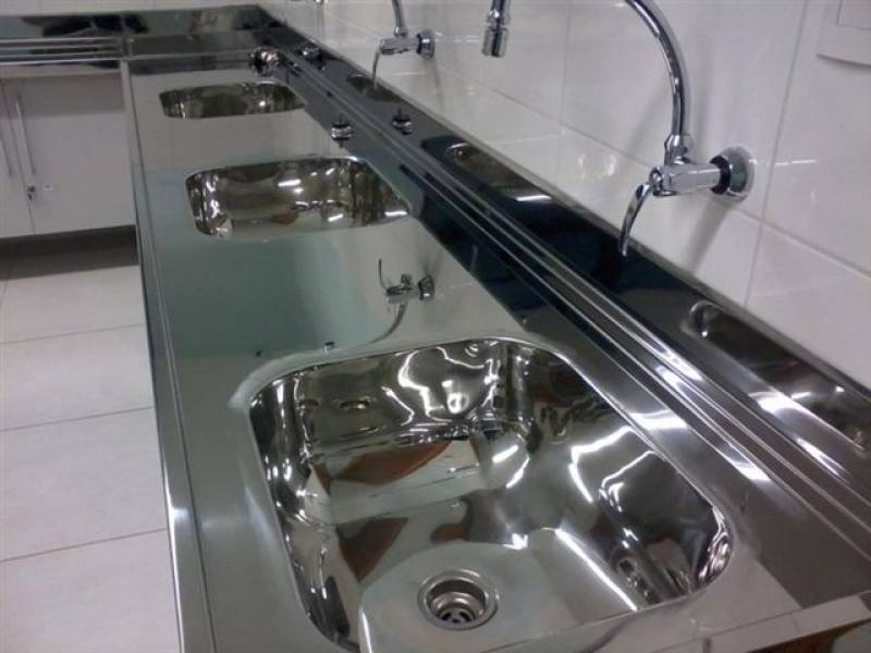 Fabricante de Pia de Aço Inox com Gabinete Juquitiba - Pia de Aço Inox