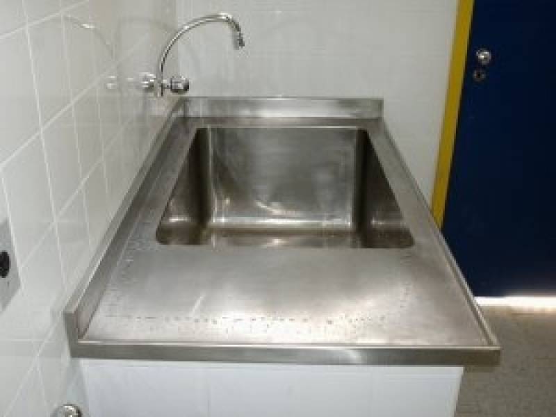 Fabricante de Pia Hospitalar em Inox Jardim Ângela - Pias de Aço Inox sob Medida