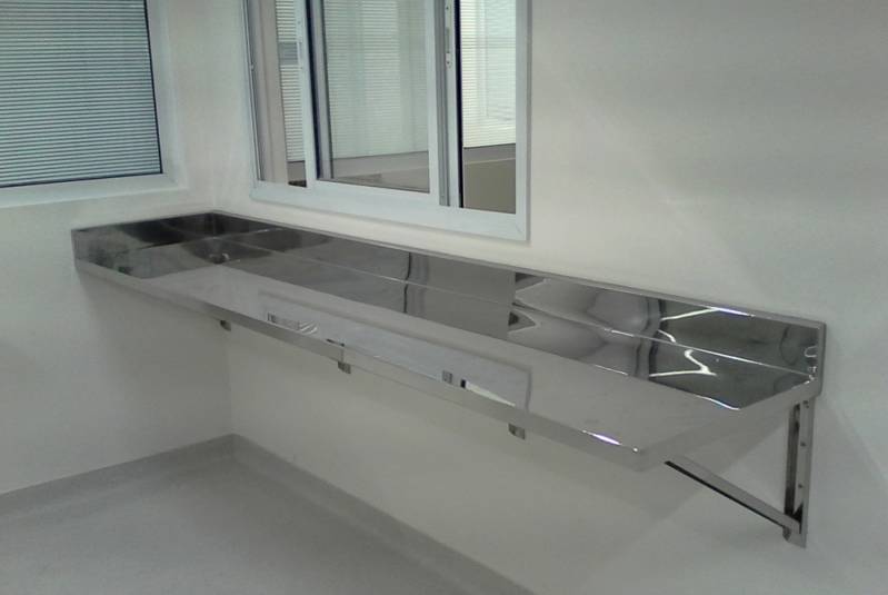 Fabricantes de Pia sob Medida para Hospital em Inox Biritiba Mirim - Fabricante de Pia Hospitalar em Aço Inox