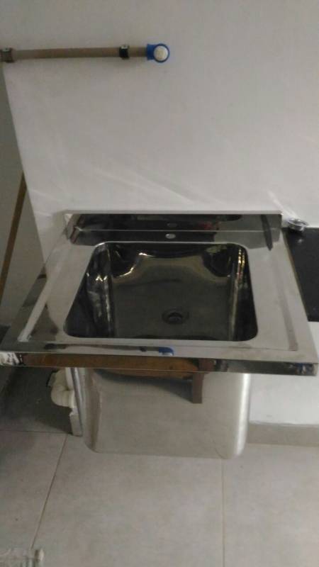 Lavatório Coletivo de Inox Preço Centro - Lavatório Coletivo Inox