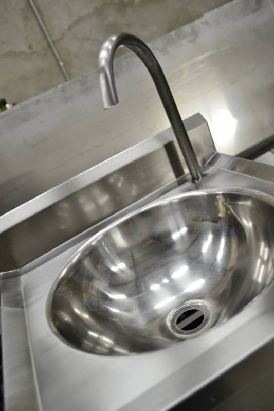 Lavatório Coletivo Inox para Empresa Cuiabá - Lavatório Coletivo de Aço Inox