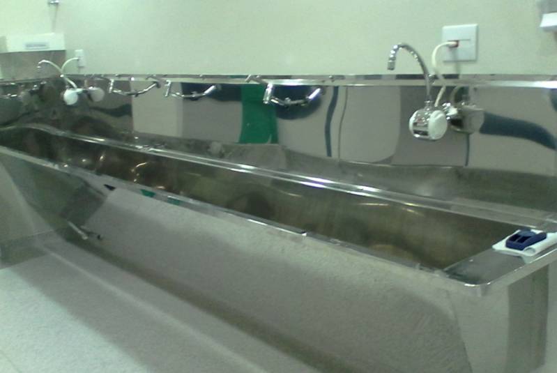 Lavatório Coletivo Inox Preço Aracaju - Lavatório Coletivo em Aço Inox para Banheiro