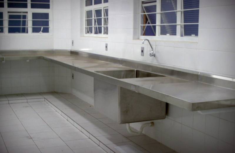 Lavatório Inox de Canto Curitiba - Lavatório Inox Banheiro
