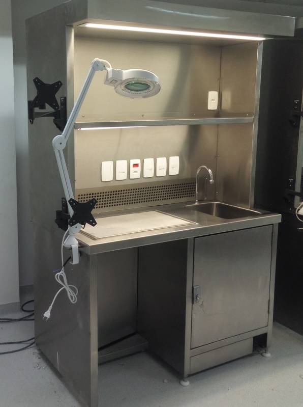 Mesa de Inox para Macroscopia Hospital Preço Santa Isabel - Mesa de Patologia