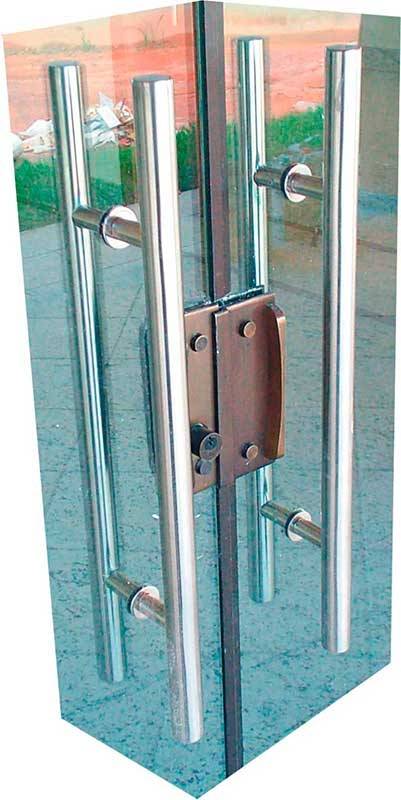 Onde Encontrar Puxador de Porta Inox Quadrado Parque Peruche - Puxador de Porta Inox de 60cm