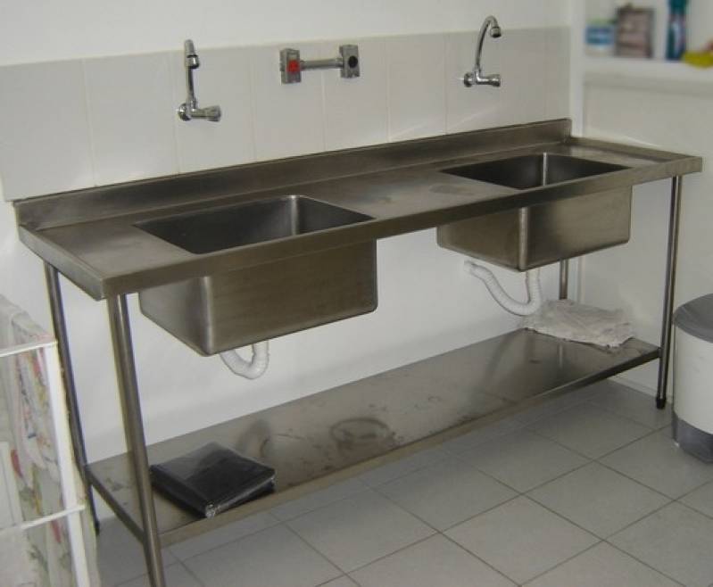 Onde Vende Pia Inox com 2 Cubas Piqueri - Pia Inox com Balcão