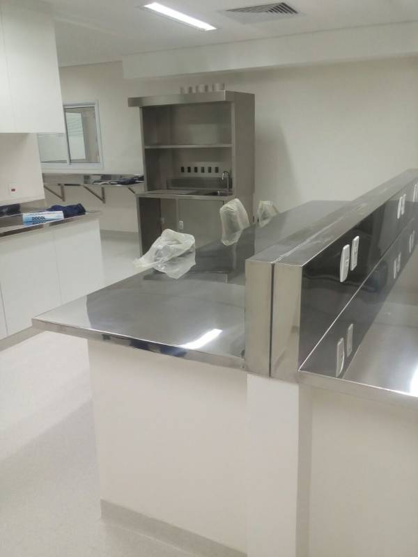 Onde Vende Pia Inox com Balcão Santa Cecília - Pia Inox com 2 Cubas