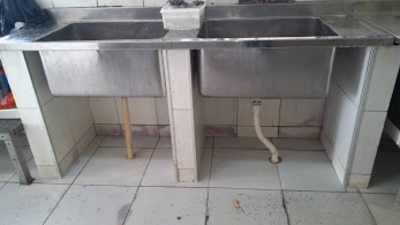 Pia Inox com 2 Cubas Parque São Rafael - Pia Inox de Cozinha