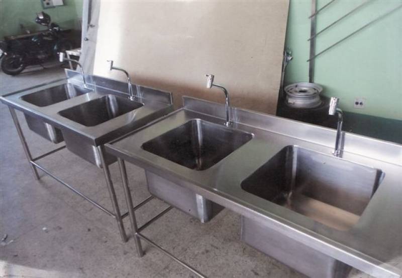 Pias em Aço Inox Industrial Campo Grande - Pia em Aço Inox para Cozinha Industrial