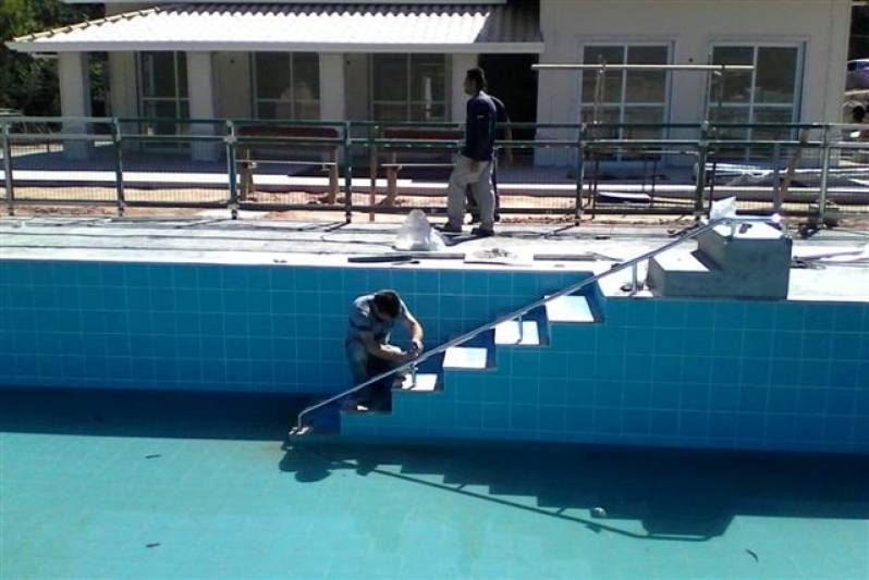 Quanto Custa Barra de Inox para Piscina Ferraz de Vasconcelos - Barra de Apoio em Aço Inox