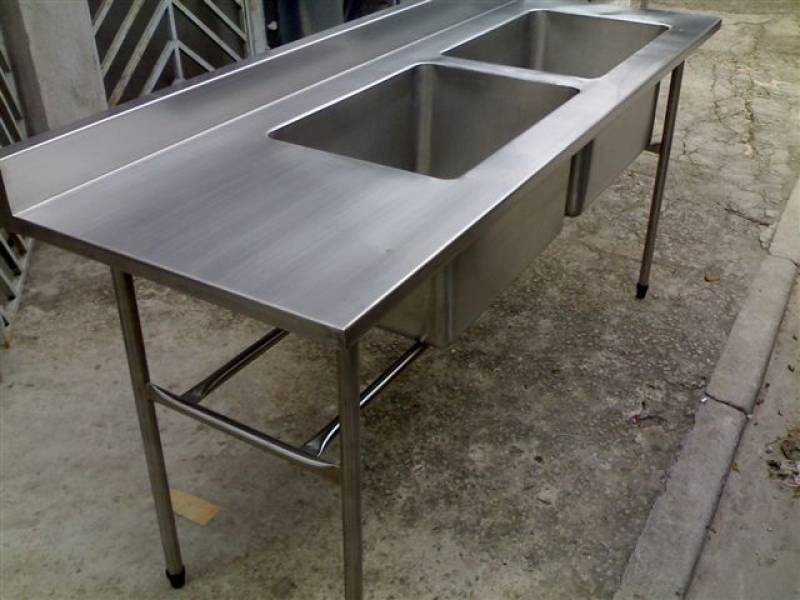 Quanto Custa Cuba Dupla em Aço Inox Guararema - Cuba de Inox Dupla