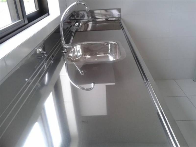 Quanto Custa Pias para Cozinhas Industriais Vila Guilherme - Pia Industrial Inox 2 Cubas