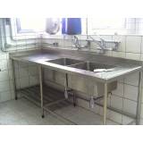 Bancada de Inox para Cozinha Industrial