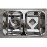 cuba dupla aço inox Luz