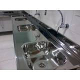 fabricante de pia de aço inox com gabinete Santo Amaro