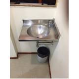 lavatório inox pequeno Cursino