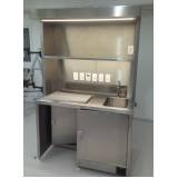 mesa de inox para macroscopia hospital Guarulhos