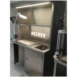 mesas de inox para macroscopia hospital Alphaville