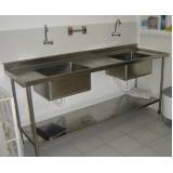 onde vende pia inox com 2 cubas Cidade Patriarca