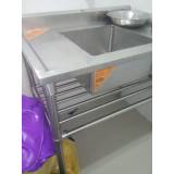 pias inox de canto Cajamar